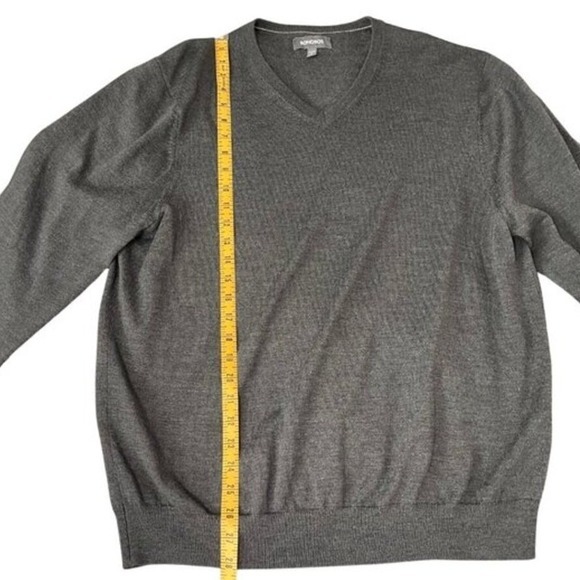 Bonobos Merino Wool Sweater Mens XL Gray V-Neck Lightweight Soft‎ Knit Pullover - Picture 8 of 8